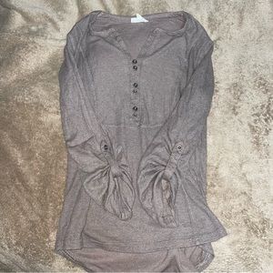 Beige Quarter Sleeve Top